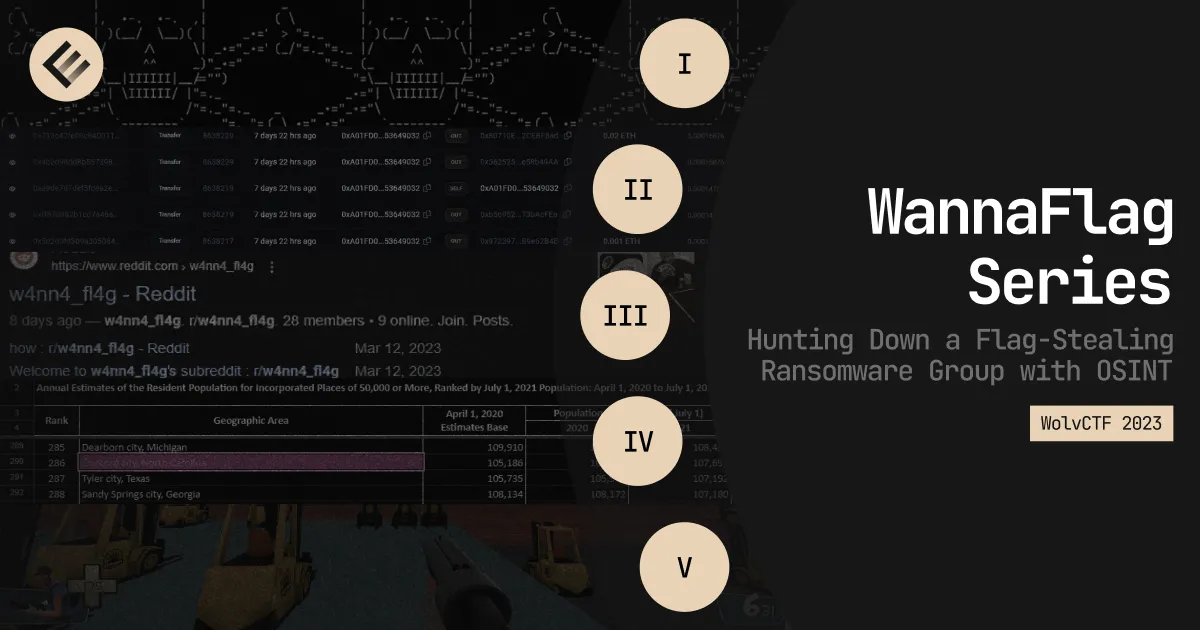 “WannaFlag” Series: Hunting Down a Ransomware Group with OSINT